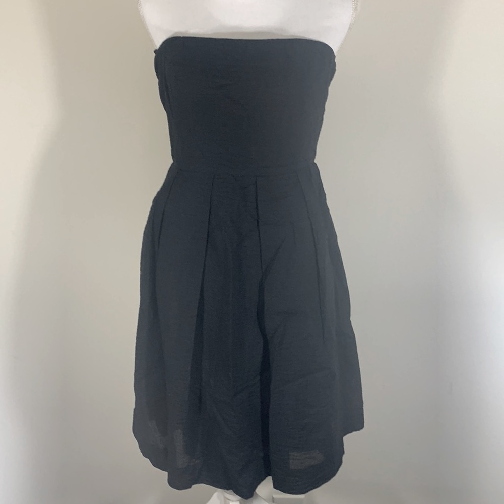 J. Crew Black Strapless Dress Party Size 8 LBD